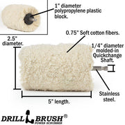 Specs for the Drillbrush Cotton Buffer .