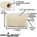 Specs for the Drillbrush Cotton Buffer .