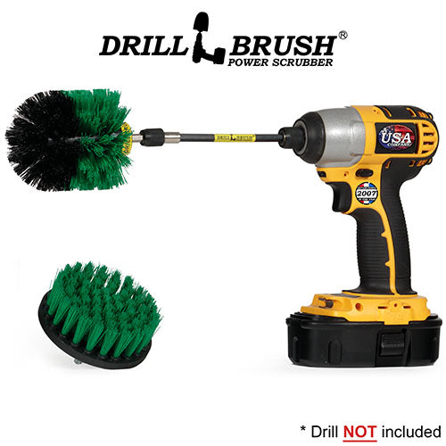 Original & 4in Green Brushes w/5in Extension - Medium Stiff - Kitchen & Appliance | G-S-4O-5X-QC-DB