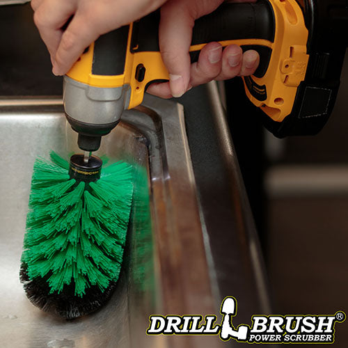 Jumbo Original Green Brush - Medium Stiff - Bullet Shaped - Kitchen Sink & Fridge | J-S-G-QC-DB