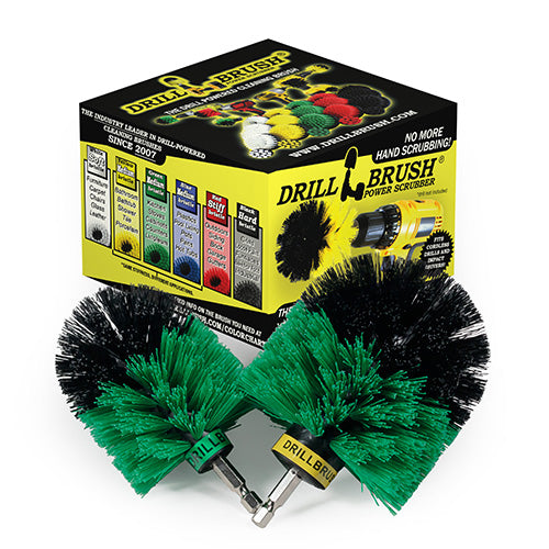 Original & Mini Green Brushes - Medium Bristles - Kitchen & Appliance Cleaning | G-S-MO-QC-DB