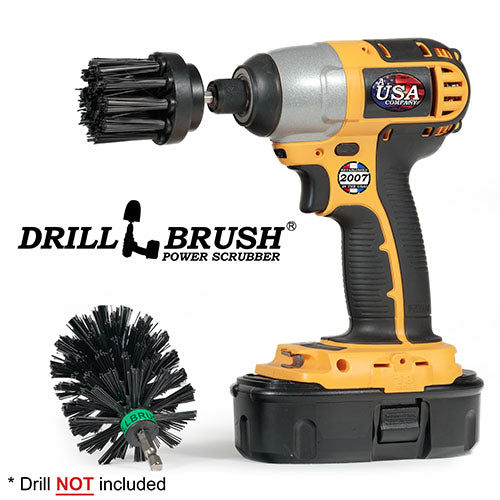 Mini & 2in-L Black Brushes - Ultra Stiff - Heavy Duty & Grill Cleaning | K-MS-2L-QC-DB