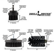 Specs for the Drillbrush 42J Ultra Stiff Black Grill & Industrial Brush Kit.
