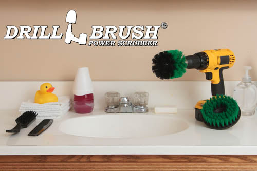 Original & 5in Green Brushes - Medium Bristles - Kitchen & Appliance Cleaning | G-S-5O-QC-DB