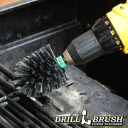 Drillbrush Mini Ultra Stiff Black Grill & Industrial Brush cleaning grill grates.