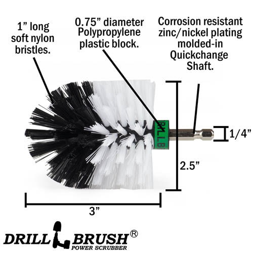2in-S-GRWY-QC-DB  Drill Brush 4-Piece Kit - General Cleaning – Drillbrush