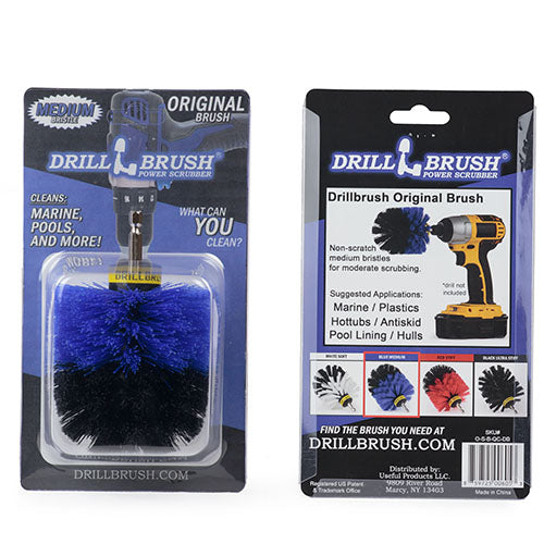 Original Blue Brush - Medium Bristles - Marine & Pool Cleaning | O-S-B-QC-DB