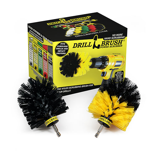 Original Brush 2-Pc. Kit - Medium & Ultra Stiff - Bathroom & Grill | O-S-YK-QC-DB