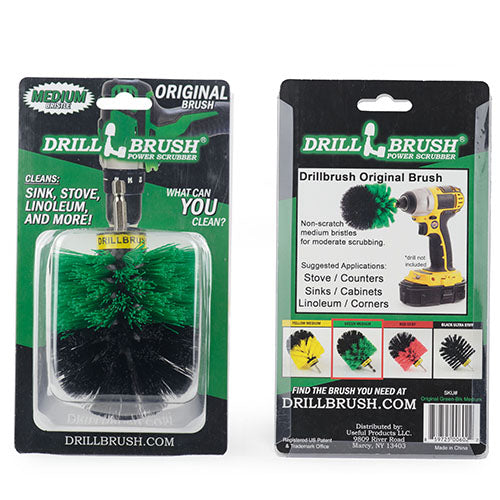 Original Green Brush - Medium Stiff - Bullet Shaped - Kitchen Sink & Fridge | O-S-G-QC-DB