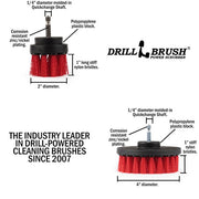 Specs for the Drillbrush 42 Red Stiff Outdoor & Patio Brush Kit.
