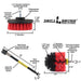 Specs for the Drillbrush 4O-5X Red Stiff Outdoor & Patio Brush Kit.