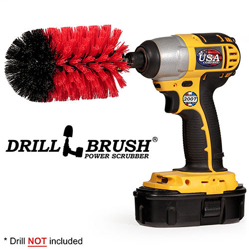Jumbo Original Red Brush - Stiff Bristles - Bullet Shaped - Masonry & Lawn Furniture | J-S-R-QC-DB