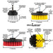 Specs for the Drillbrush 542O Variety Brush Kit.