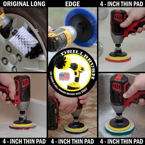 38 Piece Drillbrush Cleaning Kit - Soft, Medium, Stiff, & Ultra Stiff | 38pc-combo-QC-DB-A