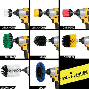 S-W2-Y4O-R5-QC-DB  Drill Brush 4-piece Kit - General Cleaning – Drillbrush