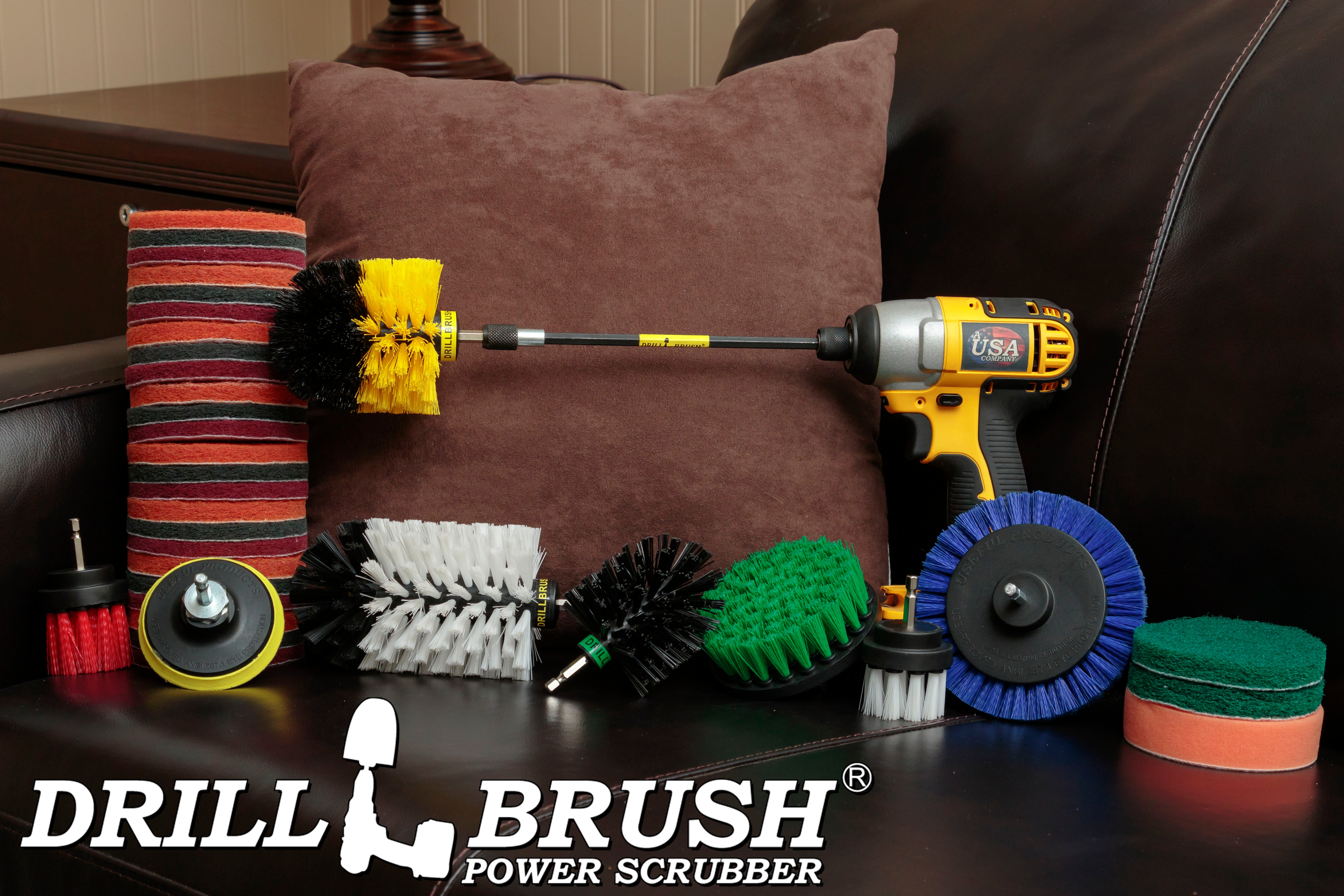 Drillbrush Kitchen and Dishwashing Power Brush Kit Small and Large