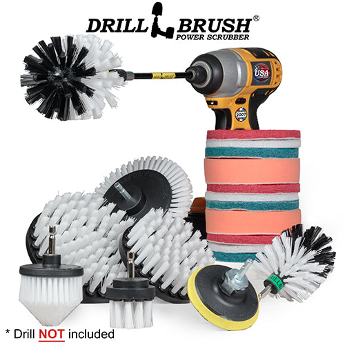 21-piece White Brush Kit - Soft Bristles | W-E542OMCS-P4-3WRB-2F-3V-5X-QC-DB