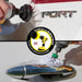 Action shots of a Soft White 2 inch Long Drillbrush cleaning trim and a Soft White Mini Drillbrush a door handle.