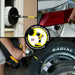 Action shots of a Soft White Original Drillbrush in a 5 inch extension cleaning a tire, a Soft White 2 inch Short Drillbrush in a 5 inch extension cleaning a tail light, and a Soft White 4 inch Drillbrush in a 5 inch extension cleaning a mirror.