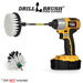 Drillbrush 4M-5X Soft White Home & Auto Brush Kit with a 4 inch brush in a 5 inch extension in a cordless drill.