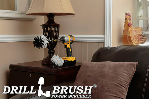 Original & 4in White Brushes w/5in Ext. - Soft Bristles - Home & Auto | W-S-4O-5X-QC-DB