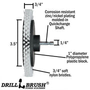 Specs for the Drillbrush Soft White Home & Auto Edge Brush.