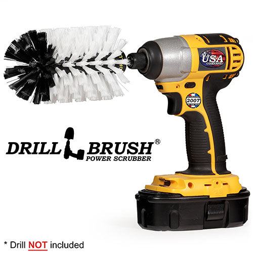Jumbo Original White Brush - Soft Bristles - Bullet Shaped - Home & Auto Cleaning | J-S-W-QC-DB