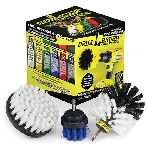 Original, 4in, and 2in Variety Brushes - Pet Care Cleaning | S-W4O-B2-QC-DB