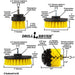 Specs for the Drillbrush 5542O Medium Yellow Bathroom Brush Kit.