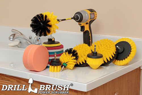 21-piece Yellow Brush Kit - Medium Bristles | Y-E542OMCS-P4-3WRB-2F-3V-5X-QC-DB