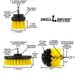 Specs for the Drillbrush 52O Medium Yellow Bathroom Brush Kit.