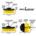 Specs for the Drillbrush 54O Medium Yellow Bathroom Brush Kit.
