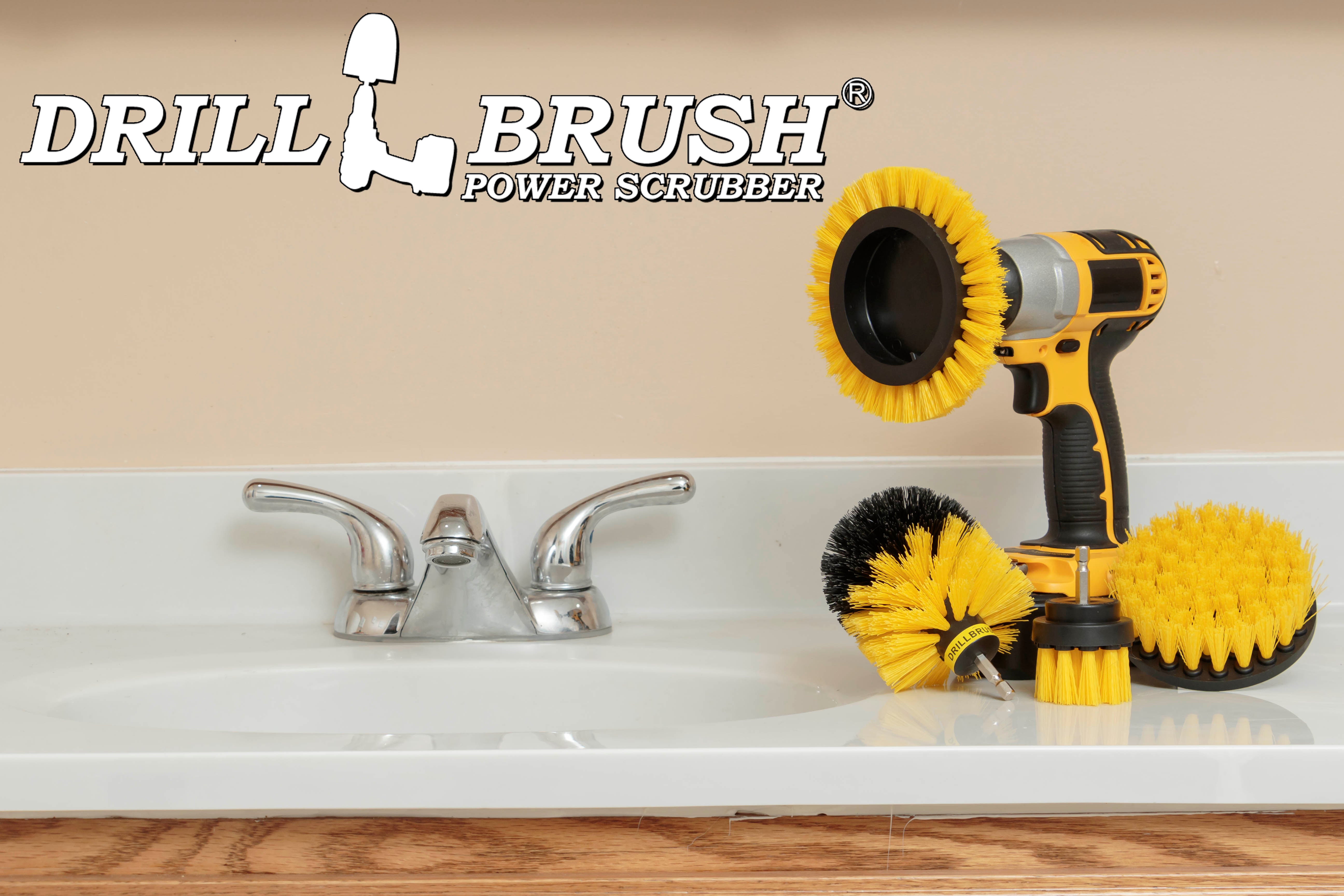 Shower, Tub, and Tile Power Scrubber Brush by Drillbrush 