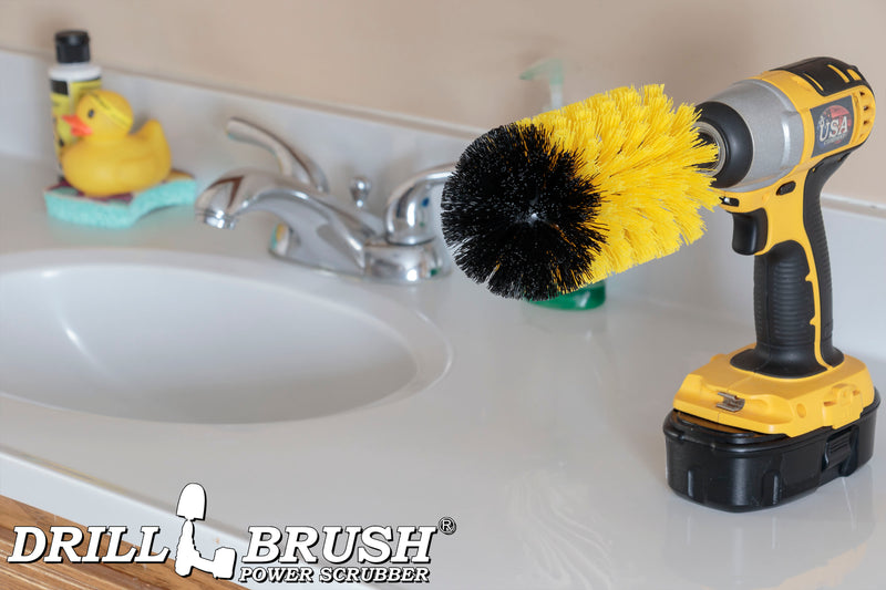 Jumbo Original Yellow Brush - Medium Stiffness - Bullet Shaped - Bathroom & Shower | J-S-Y-QC-DB